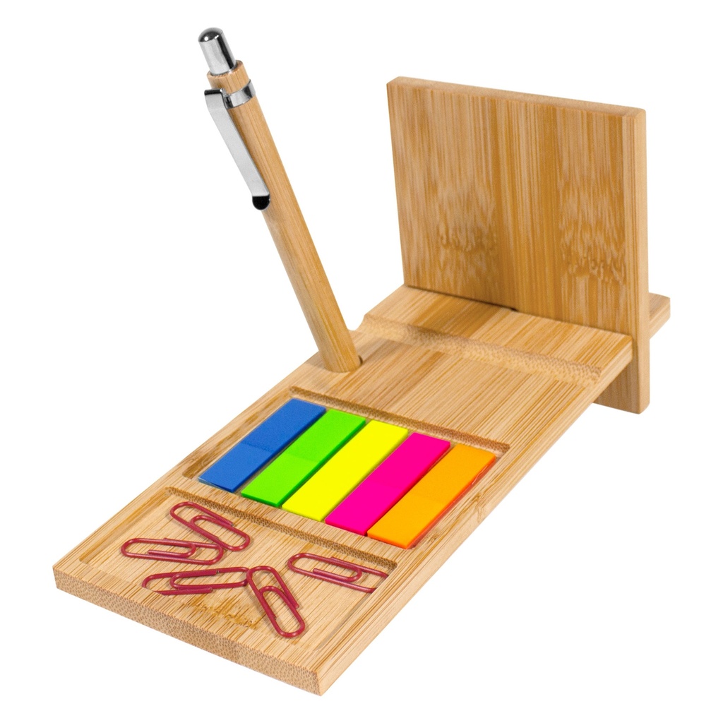 Organizador De Escritorio De Bambú "NAGANO DESK" | Tara Publicidad