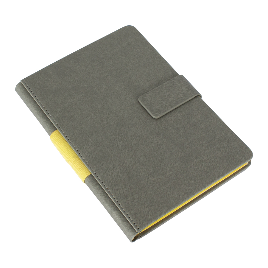 Cuaderno Gris Cierre Imantado | Tara Publicidad