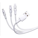 Cable Conector Multicargador T66 Blanco -[601054369]b
