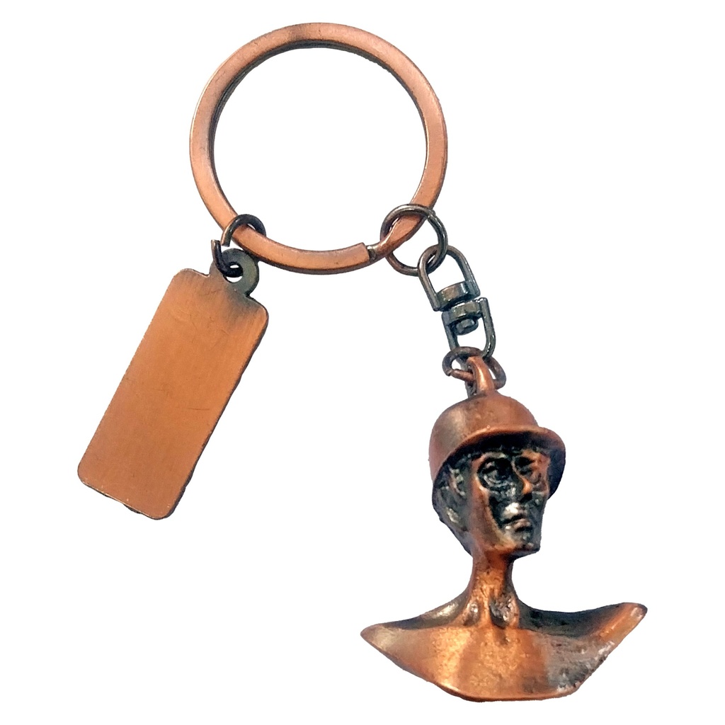 Llavero Busto Minero Cobre -[K89]b