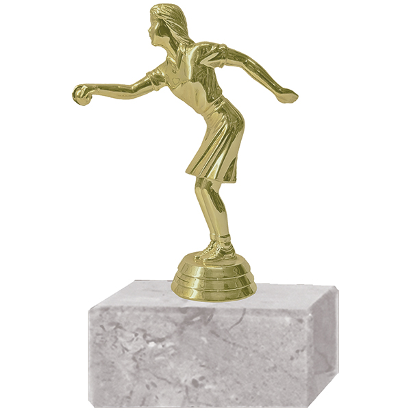 Trofeo Plástico Bocha Femenino | Tara Publicidad Chile