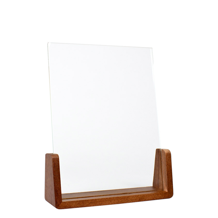 Trofeo Galvano De Madera Y Cristal "Spitz" -[A80]d