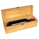 Caja De Madera Natural Para Vino -[W18]d