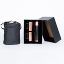 Set termo 1/2 L + 2 tazones encobrizados "GLASGOW"