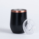 Vaso térmico negro/encobrizado "LEEDS" 350cc
