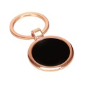 Llavero Redondo Encobrizado Negro "PETE" -[K61]d