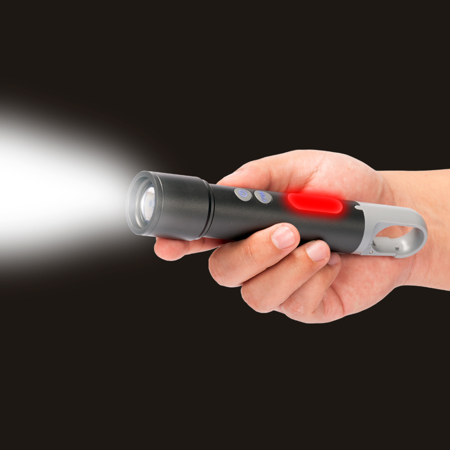 Usb Linterna Táctica Y Lámpara Recargable "HOOK" 15-En-1 | Tara