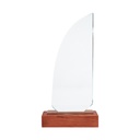 Trofeo Galvano de Madera y Cristal "Sail"