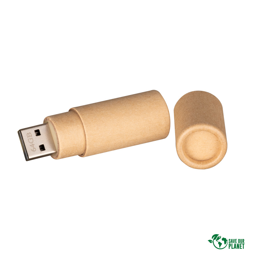 Usb Pendrive Ecológico 64GB De Cartón -[C114]d