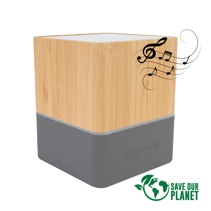 Parlante Altavoz Grande De Bamboo "GREAT" -[B97]d