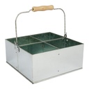 Canasto Galvanizado Con Mango -[F14]d