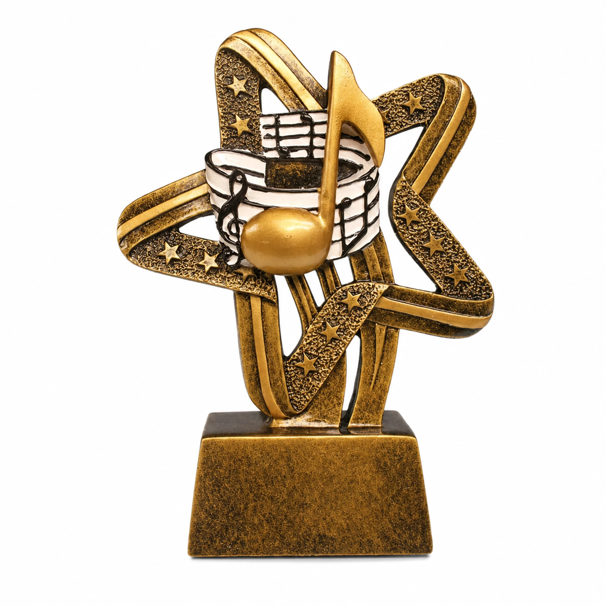 Trofeo Resina Nota Musical Estrella Mic 30 -[591039309]b