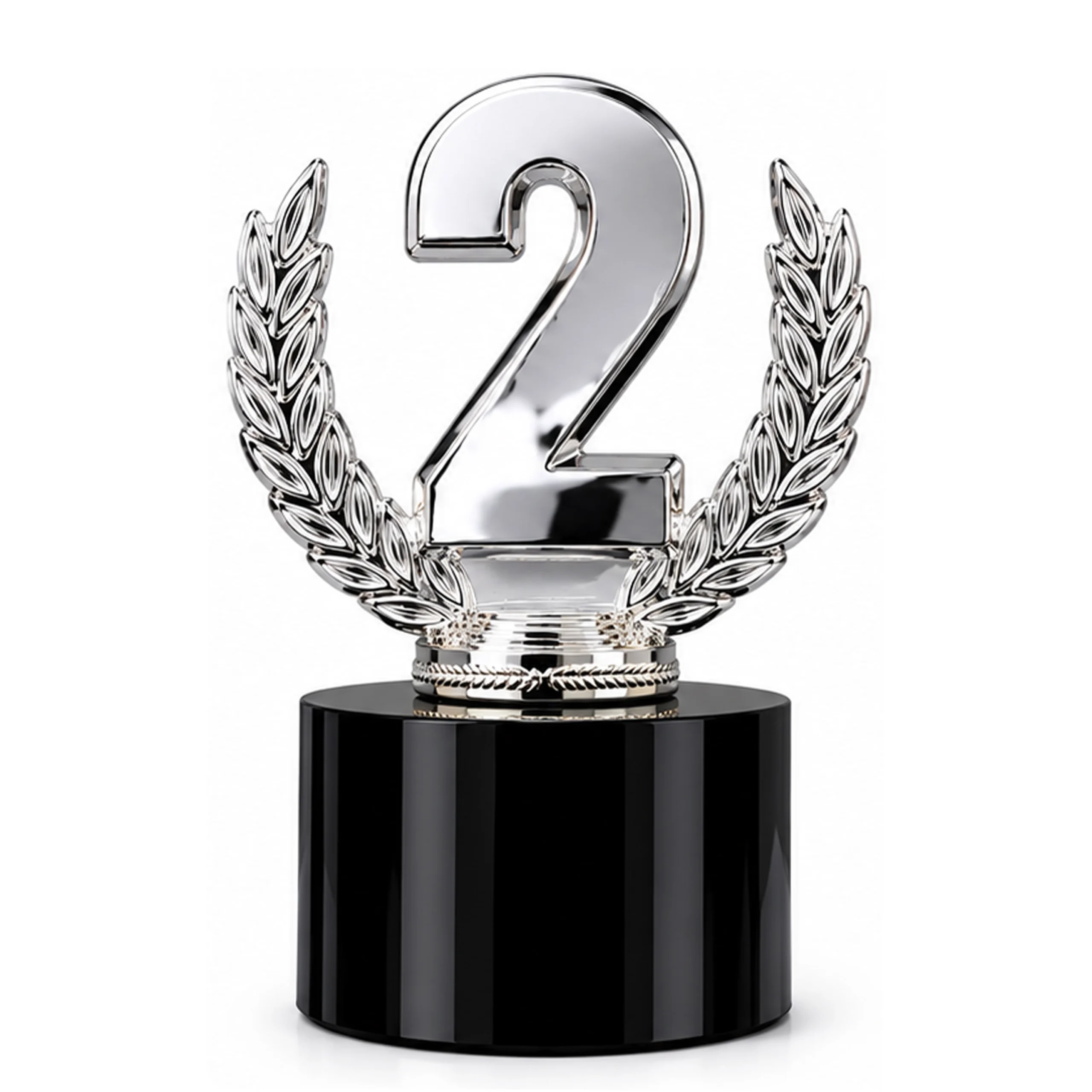 Trofeo Resina/Cristal CT08 Plateado -[591039404]b
