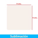 Posavasos Acrílico Cuadrado Sublimable PO10 Blanco -[591074120]b