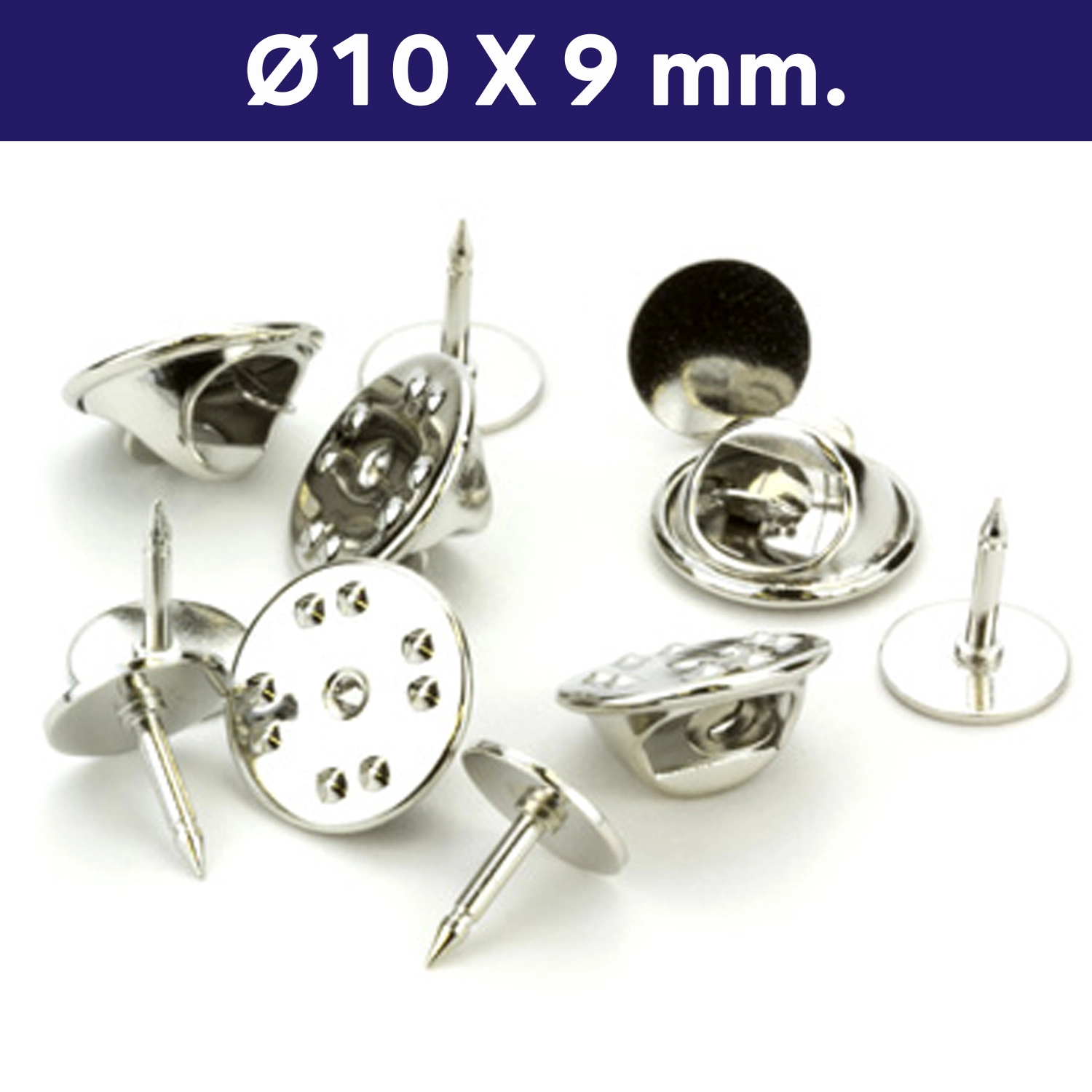 Soporte Piocha Con Cierre Mariposa SOMA02 Plateado -[591080223]b