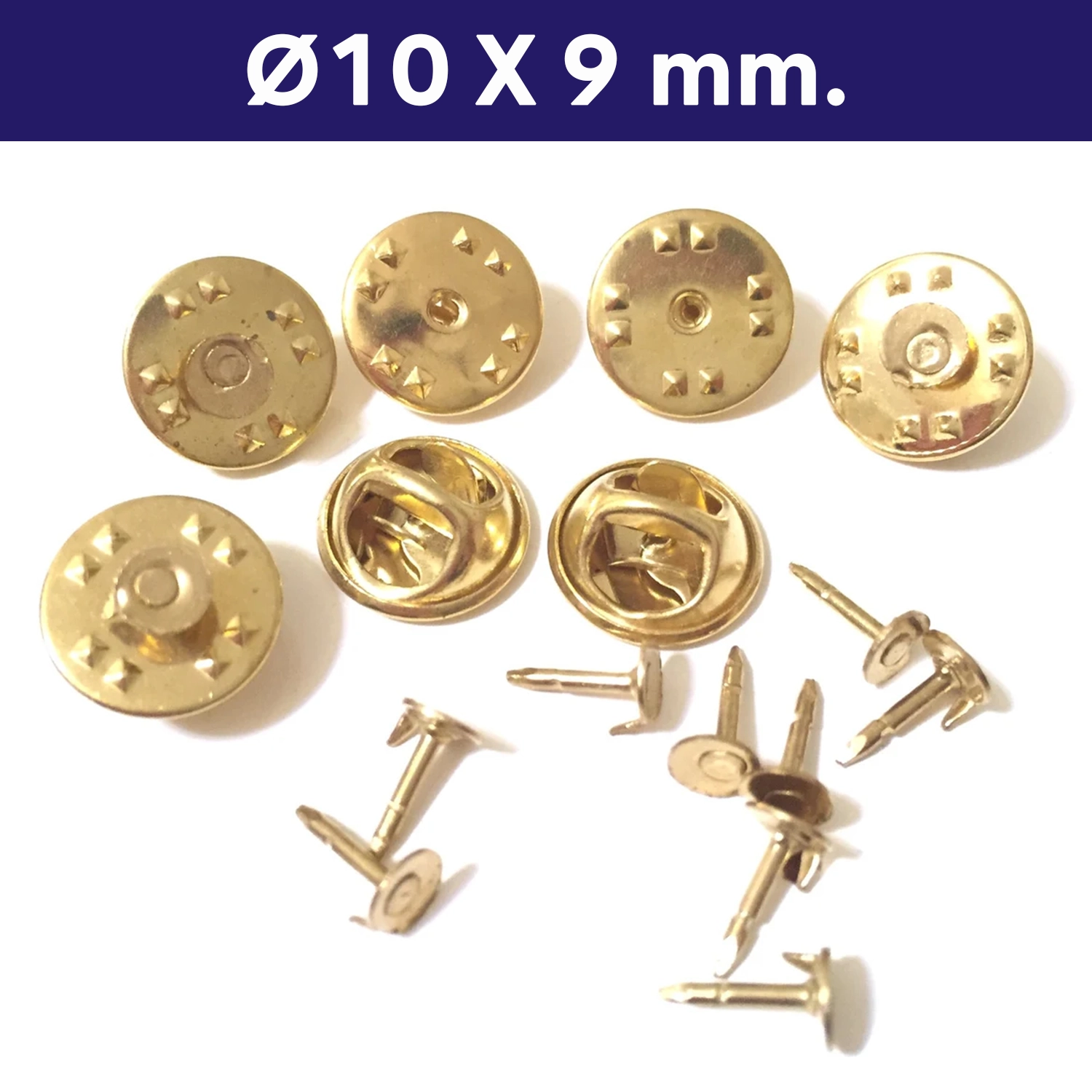 Soporte Piocha Con Cierre Mariposa SOMA02 Dorado -[591080224]b