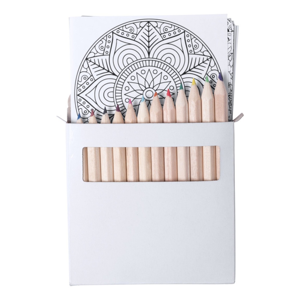 Bolígrafo Lápices De Colores Con Láminas Para Colorear Set N200 -[601060780]b