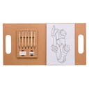 Bolígrafo Lápices De Colores Con Láminas Para Colorear Set N201 -[601060781]b