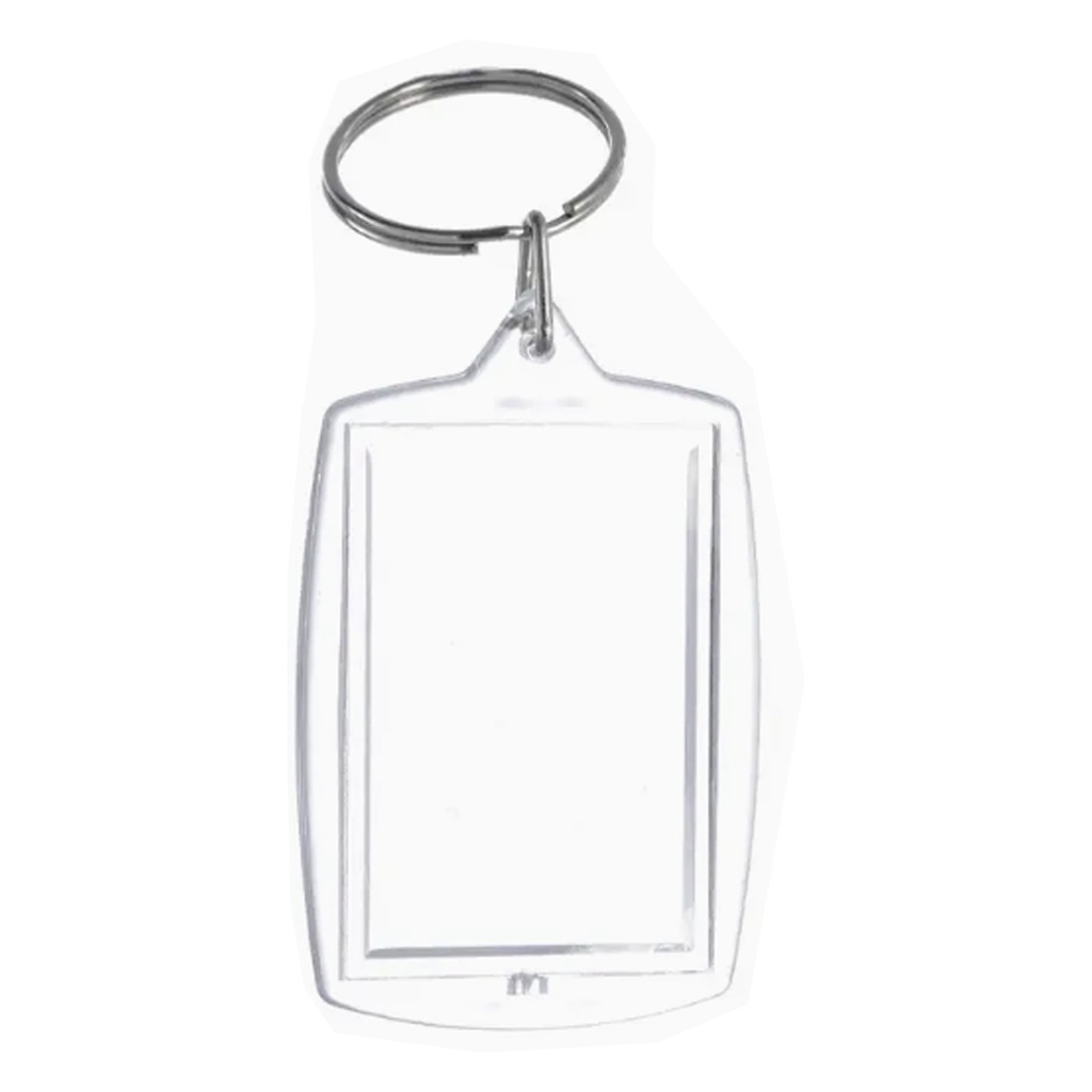 Llavero Plástico Para Foto K76 Transparente -[601055447]b