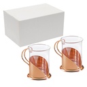Set De 2 Tazas Para Café Encobrizado M69 -[601063368]b