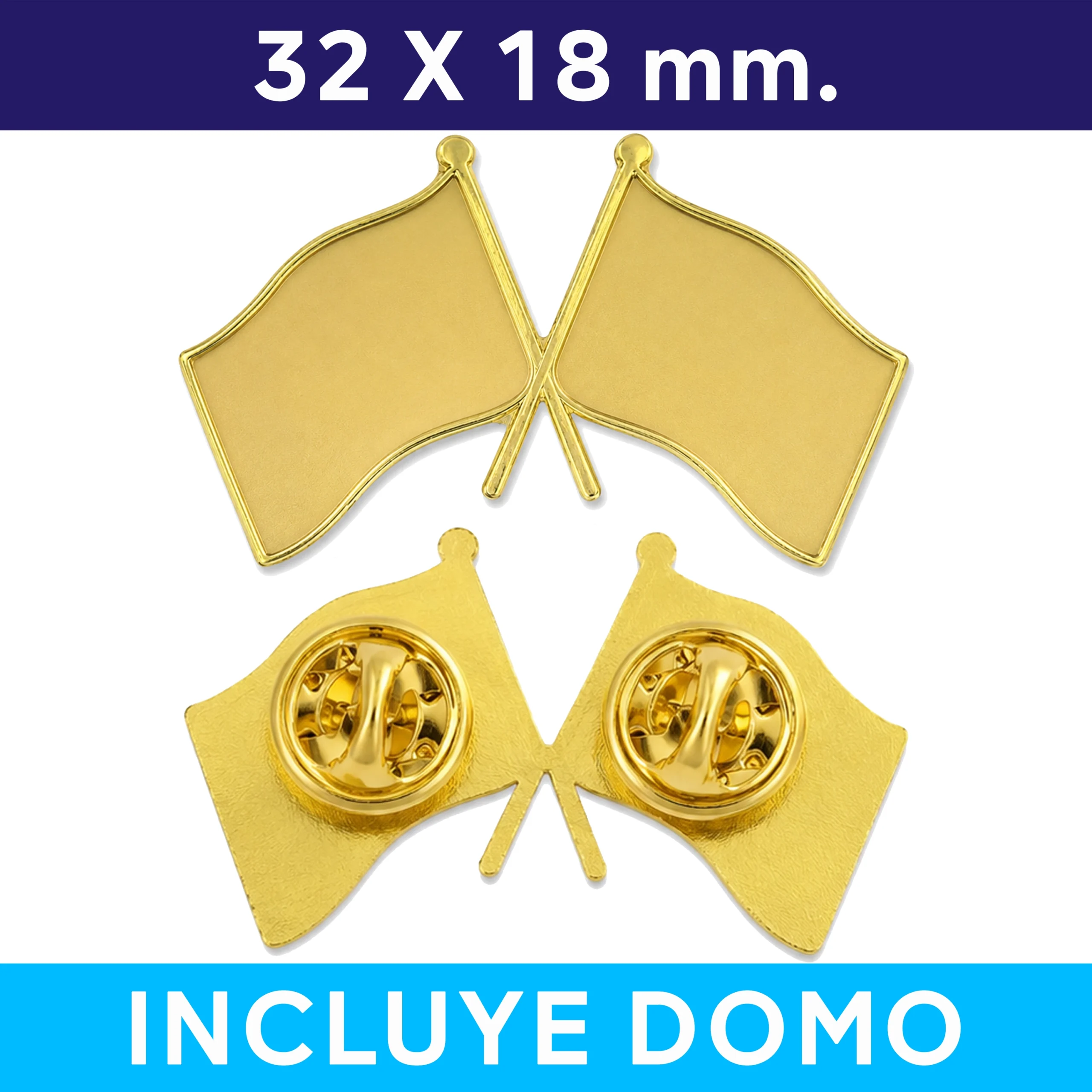 Pins Doble Bandera BAN02 -[591080107]b