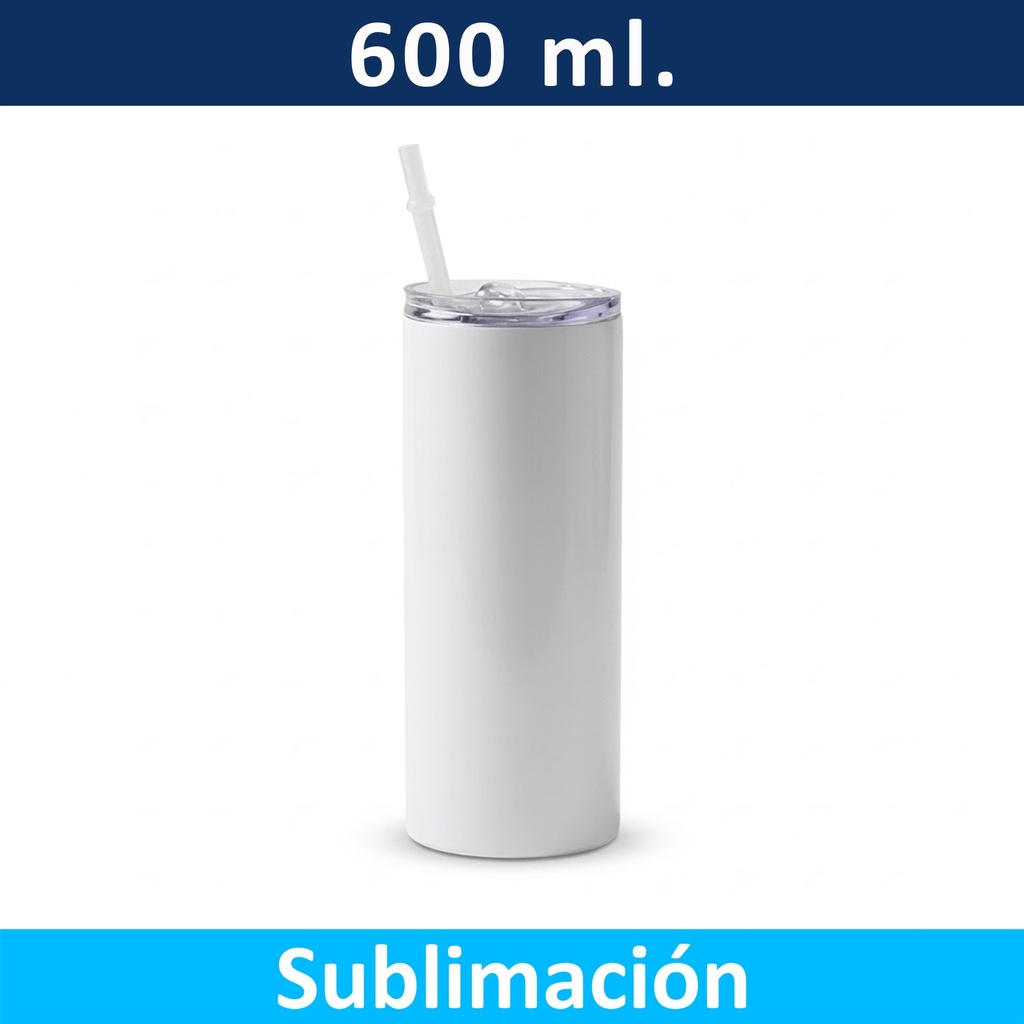 Mug Acero Inoxidable Térmico Sublimable Skinny M157 -[601063487]b