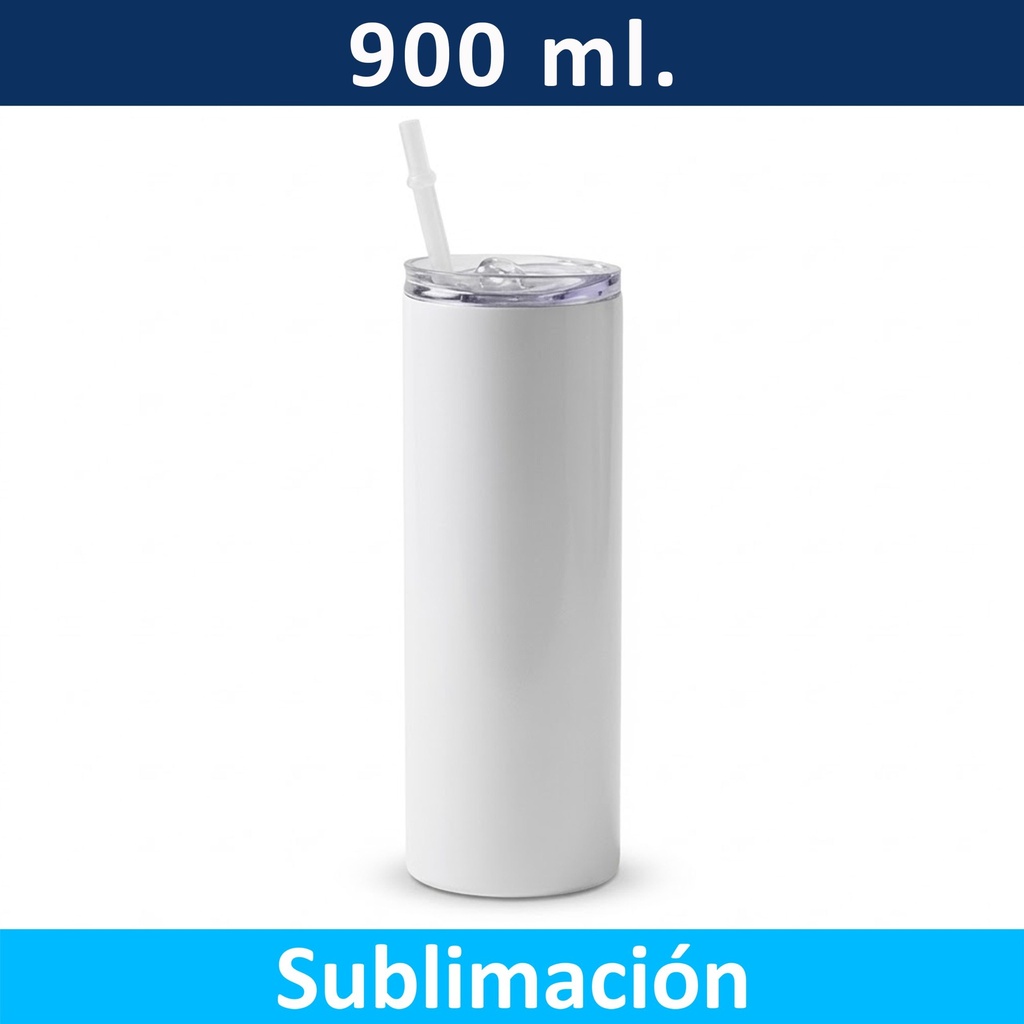 Mug Acero Inoxidable Térmico Sublimable Skinny M158 -[601063488]b