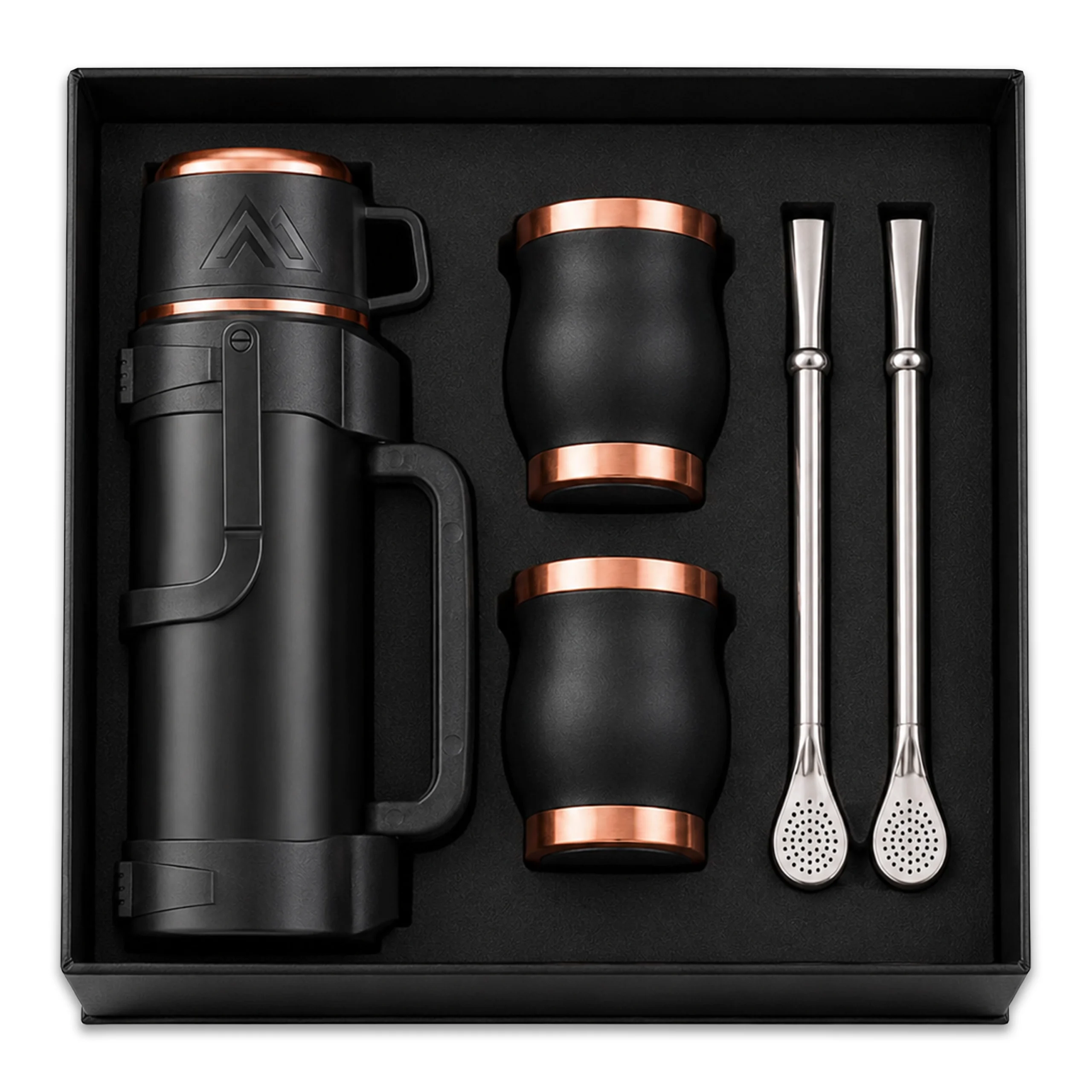 Set De Mate Color Encobrizado/Negro M128 -[601063451]b