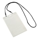 Porta-Credencial Con Colgador Negro -[A14]d