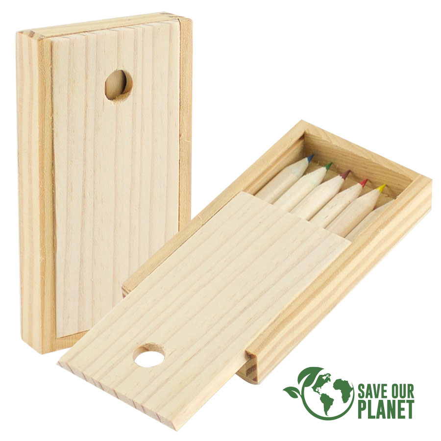 Set Lápices Colores Madera - Ecológico | Tara Publicidad