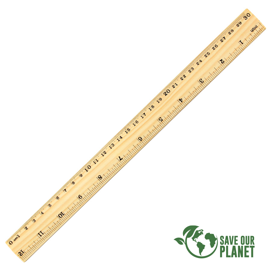 Regla De Madera 30 Cm - Accesorios | Tara Publicidad