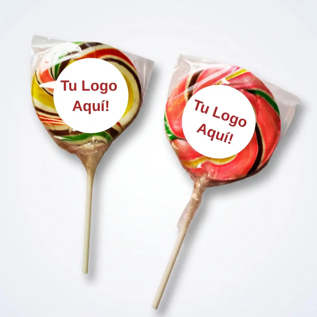 Paletas Dulces De Colores 5 cm | Tara Publicidad Chile