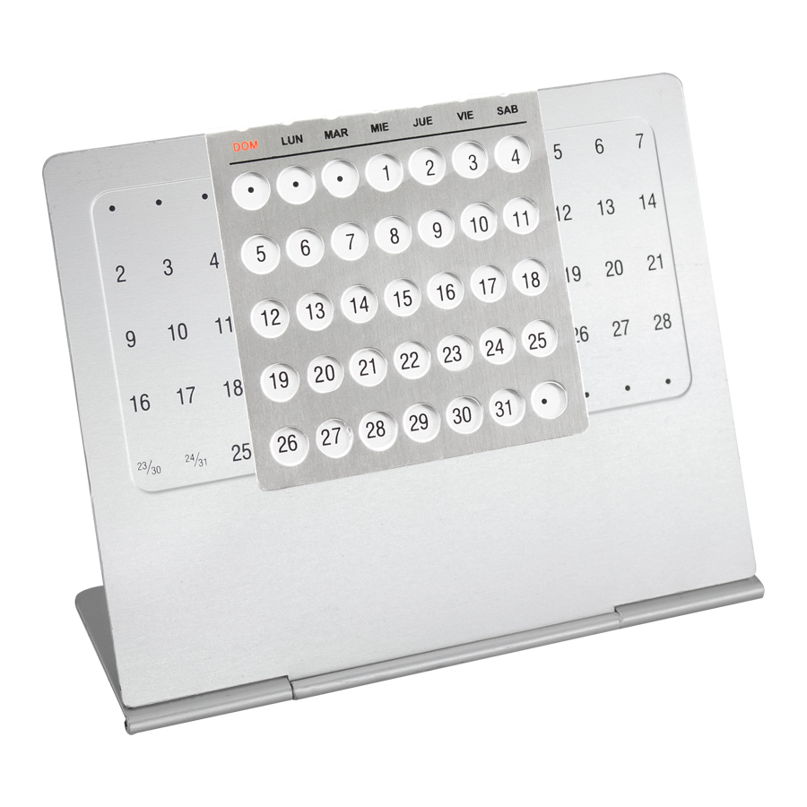 Accesorios: Calendario Eterno Metálico | Tara Publicidad