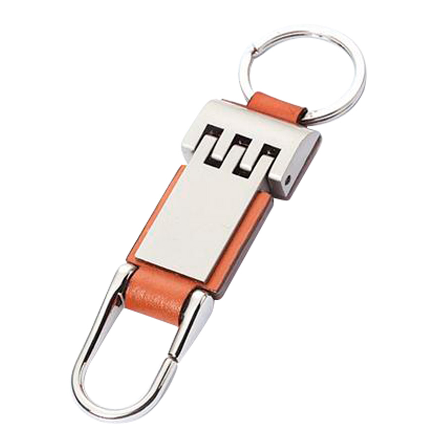 Llavero De Metal Eco-Cuero Premium | Cuero | Tara Publicidad