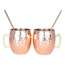 Set "Moscow Mule" Encobrizado 500CC. C/U -[M48]d