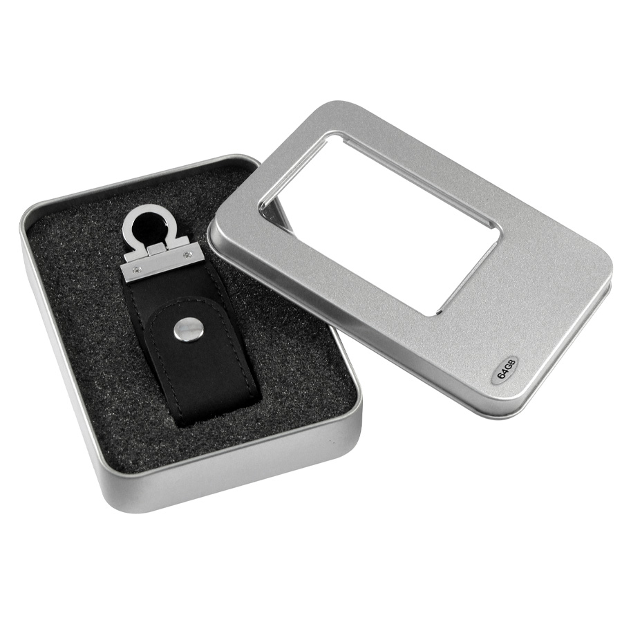 Pendrive: Usb Pendrive 64GB Llavero De Eco-Cuero | Tara Publicidad