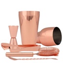 Set De Cóctel Metálico Encobrizado -[M66]d