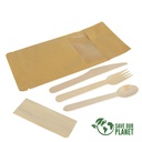 Set De Cubiertos Sustentable Bolsa Zip -[E127]d
