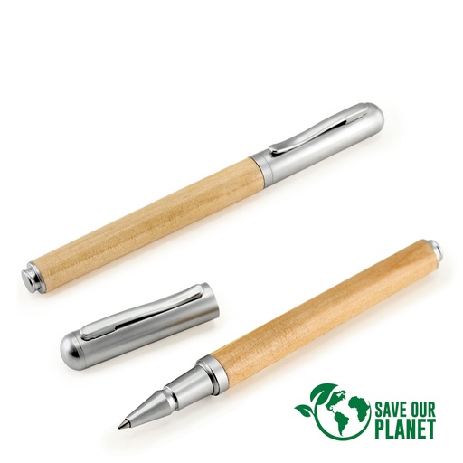 [B40-11] Roller Pen Bamboo Y Metal -[B40]d