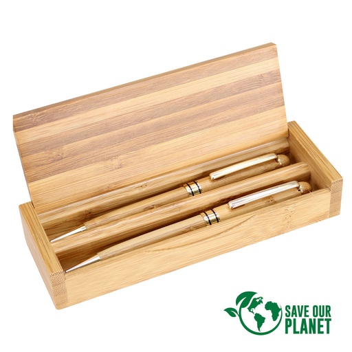 [B47-11] Set De Escritura De Bamboo -[B47]d