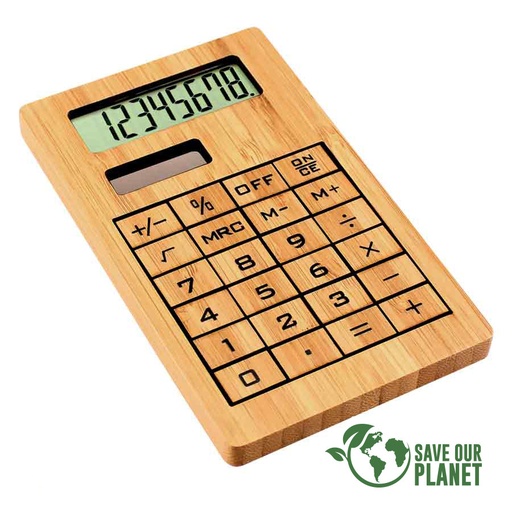 [B54-11] Calculadora Solar De Bamboo -[B54]d