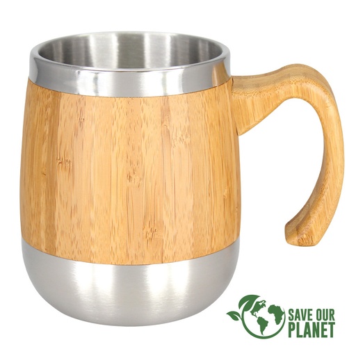 [B62-11] Tazón Cervecero De Bamboo 450 cc -[B62]d