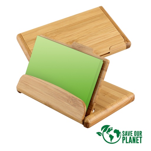 [B80-11] Tarjetero De Bamboo -[B80]d