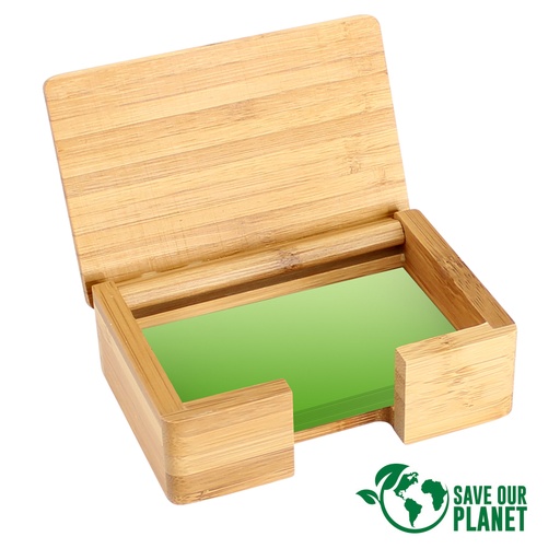 [B82-11] Tarjetero Sobremesa De Bamboo -[B82]d