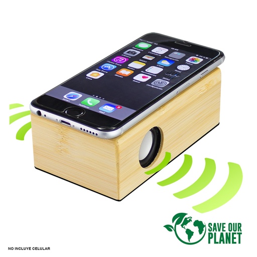 [B90-11] Parlante Indu cción De Bamboo -[B90]d