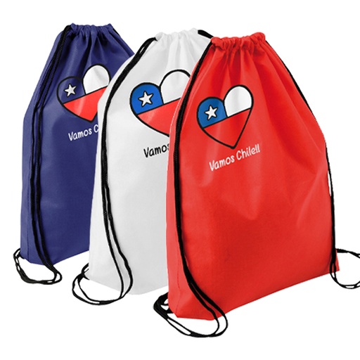 [E38] Mochila Tipo Morral Vamos Chile!! -[E38]d