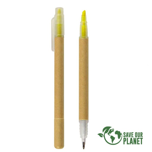 [L6-11] Bolígrafo/Destacador Ecológico -[L6]d
