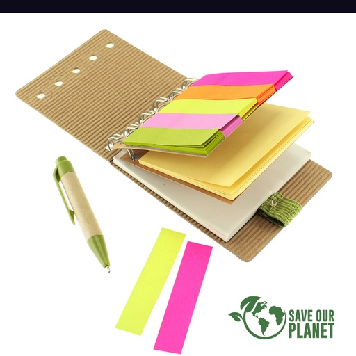[N12-11] Memo Set Ecológico Con Bolígrafo -[N12]d