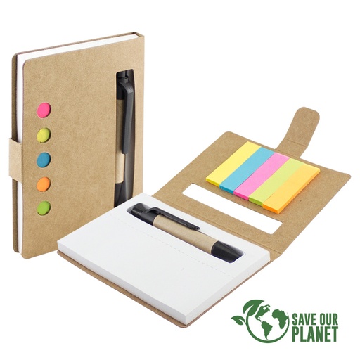 [N61-11] Memo Set Ecológico Con Bolígrafo -[N61]d
