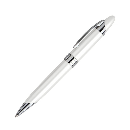 [L60-48] Bolígrafo Metálico White Pearl -[L60]d
